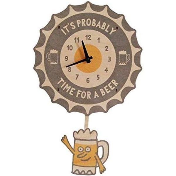 Modern Moose 3D壁掛け振り子時計 beer time PCPEN086 beer time（直送品）