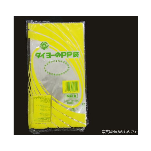 中川製袋化工 タイヨーのPP袋 0.025×9号 S120175 10000枚（100×100）（直送品）