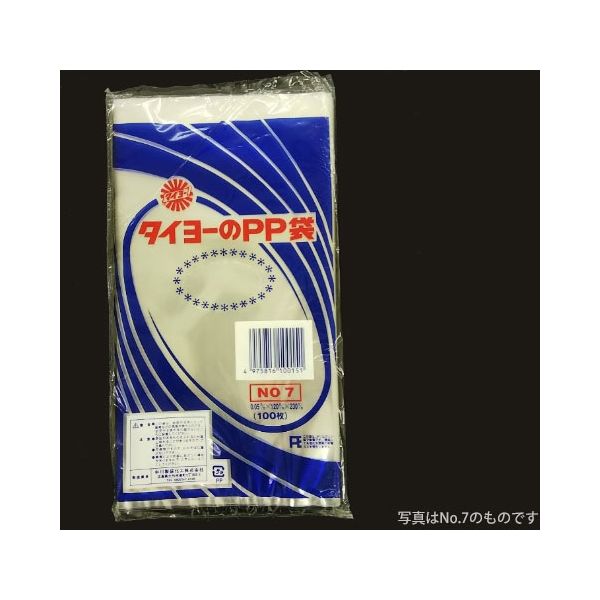 中川製袋化工 タイヨーのPP袋 0.05×6号 S000204 6000枚（100×60）（直送品）
