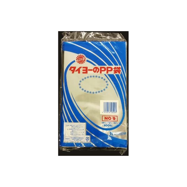中川製袋化工 タイヨーのPP袋 0.04×9号 S000190 6000枚（100×60）（直送品）