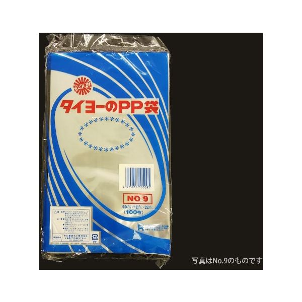 中川製袋化工 タイヨーのPP袋 0.04×8号 S000188 6000枚（100×60）（直送品）