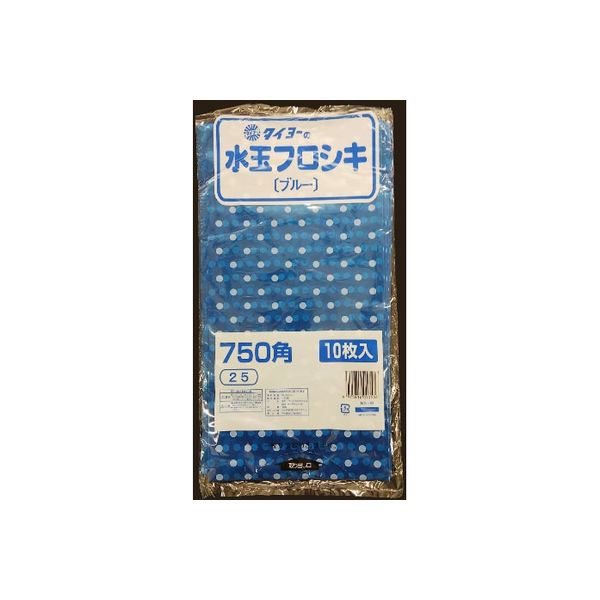 中川製袋化工 水玉フロシキ 750角 ブルー H066043 1000枚（10×100）（直送品）