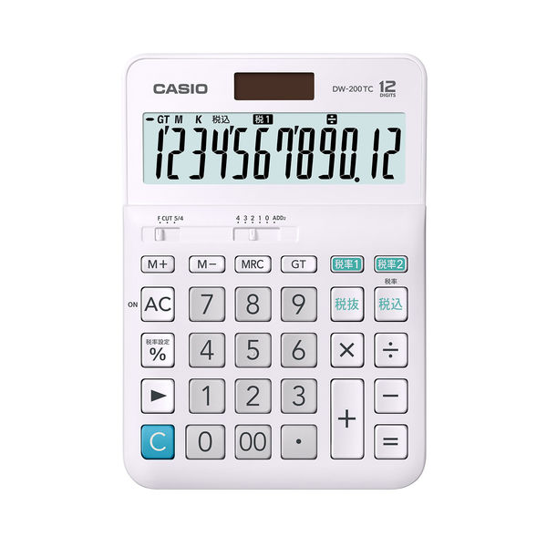 カシオ計算機 W税計算 大型（デスクサイズ）DW-200TC-N 1セット（3個入 