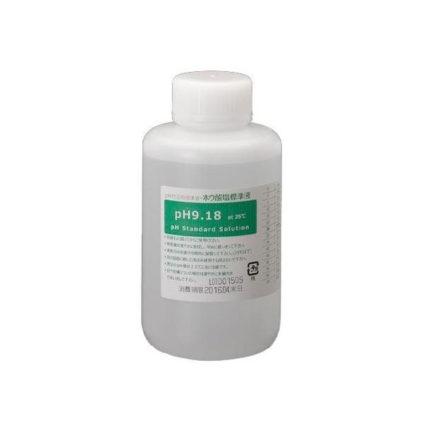 エスコ PH 9.18/500ml ほう酸塩pH標準液 EA776AL-23 1セット(1500mL:500mL×3本)（直送品）