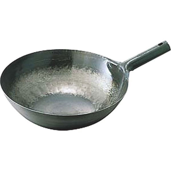 カンダ 鉄打出片手中華鍋 1.2mm 42cm 001039（直送品） 7,676円