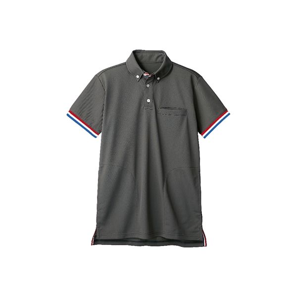 住商モンブラン ポロシャツ 兼用 半袖 チャコールグレー72-470_S（直送品）