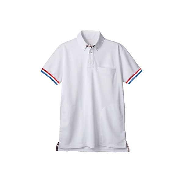 住商モンブラン ポロシャツ 兼用 半袖 ホワイト72-471_L（直送品）