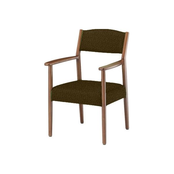 【アウトレット】【軒先渡し】【アウトレット】オリバー 木製椅子 張地：ブラウン、木部：ブラウン PD・CW-001・BR・FO102C　介護椅子（直送品）