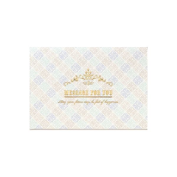 学研ステイフル 多目的カード 箔エンボスカード（ブルー） E26182 6枚（直送品）