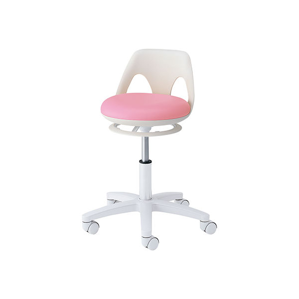 アズワン ナースチェア(ラクーン) リング無し ピンク NV-P 1個(1脚) 7-7516-01（直送品）