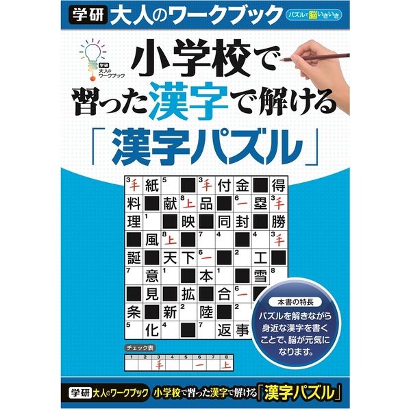 学研ステイフル 大人のワークブック（漢字パズル） N05508 1セット（2 ...