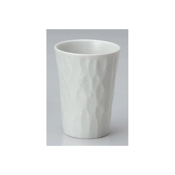 アースモス 美濃焼 白釉ソギフリーカップ utw-35018633 （7個入）（直送品）