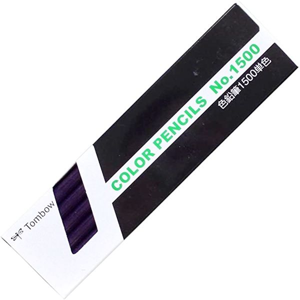 トンボ鉛筆 色鉛筆 単色 紫 12本入 1500-18 1ダース
