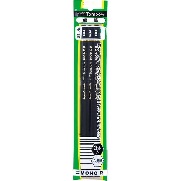 トンボ鉛筆 鉛筆モノR 6B 3Pパック ASA-369 5個（直送品）