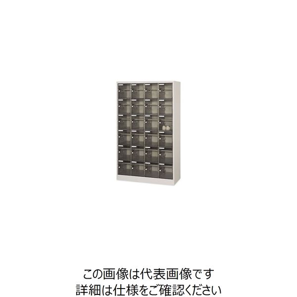 テラモト シューズロッカー 扉付・鍵なしタイプ SCー24PC(中棚付) OT-497-224-0 1個 61-4478-23（直送品）