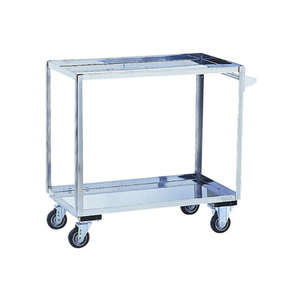 金沢車輌 キッチンワゴン 2段式 ハンドル付 SK-10B 1個 62-1623-17（直送品）