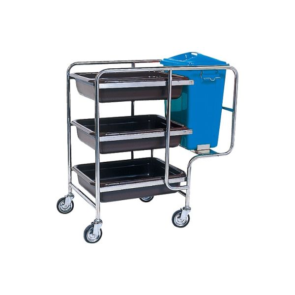 金沢車輌 下げワゴン バスボックス・ポリペイル付 900mm SG-31A 1個 62-1623-67（直送品）