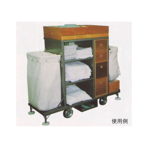 金沢車輌 大型メイドワゴン 1350×540×1270mm SH-14A 1個 62-1620-60（直送品）