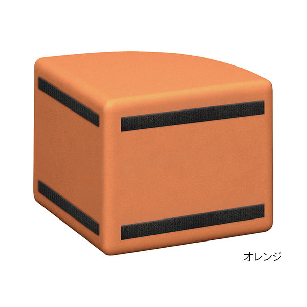 水上 スクエアD450コーナーベンチ(R) 空色 KS-D450-CR-MP-22 1個 62-0863-95（直送品）