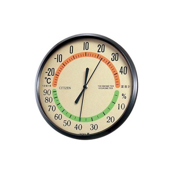リズム（RHYTHM） 温湿度計 TM-42 チャ 茶 9CZ013-006 1個 61-5078-56（直送品）