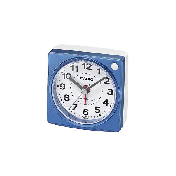 カシオ計算機 アナログ電波クロック (ブルー) TQ-750J-2JF 1個 62-7072-06（直送品）