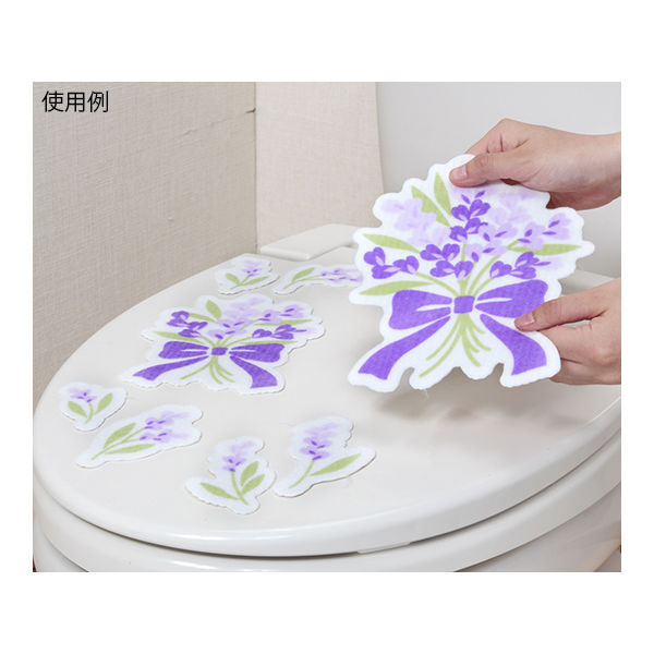 サンコー トイレの消臭シート リボン バイオレット KD-65 1枚 62-8591-77（直送品）