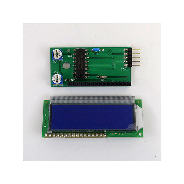 みんなのラボ LCD3WIRE_BOARD(完成品・液晶ブルー) LCD3WIRE_BOARD_BL 1個 63-3033-27（直送品）