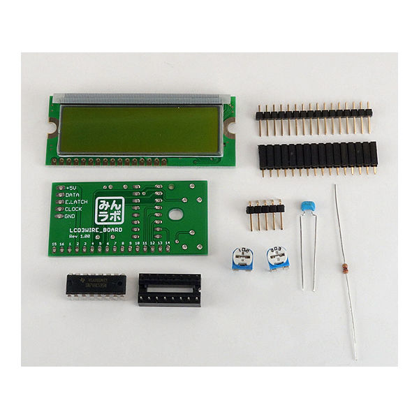 みんなのラボ LCD3WIRE_BOARD(キット・液晶オレンジ) LCD3WIRE_BOARD_OR_KIT 1セット（直送品）