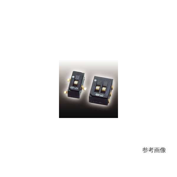 ニデックコンポーネンツ ジャンパスイッチ 2回路 2接点 上部設定型 ガル・ウィング 洗浄(テープシール有り) CAS-220B 1個（直送品）