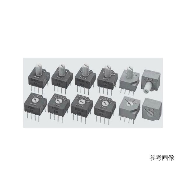 ニデックコンポーネンツ ロータリセレクタスイッチ DIP型 1回路4接点 上部設定 つまみ無し ノンショーティング S-2050 1個（直送品）