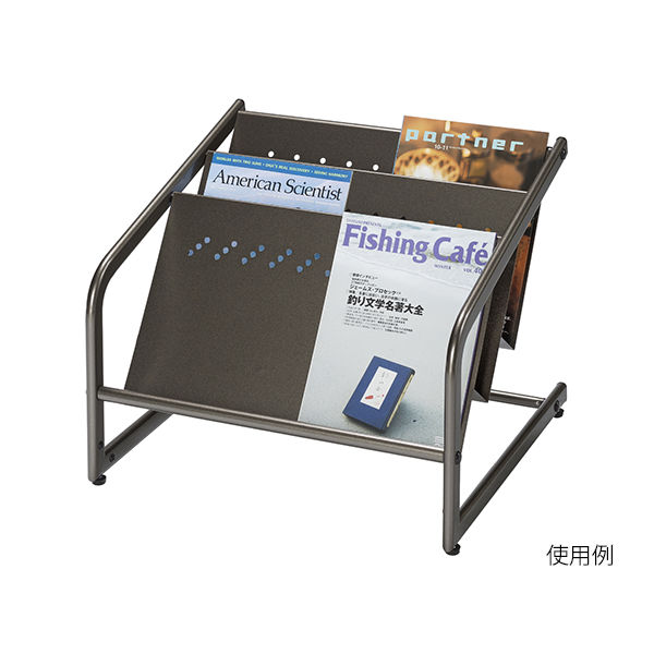 ナカキン マガジンラック フロアタイプ FM50-BS 1個 63-1826-59（直送品）