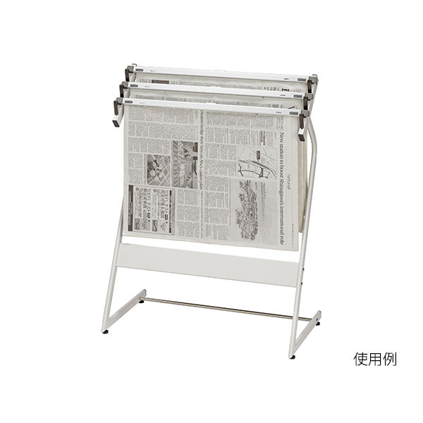 ナカキン 新聞架 371NS-343-WG 1個 63-1827-55（直送品）