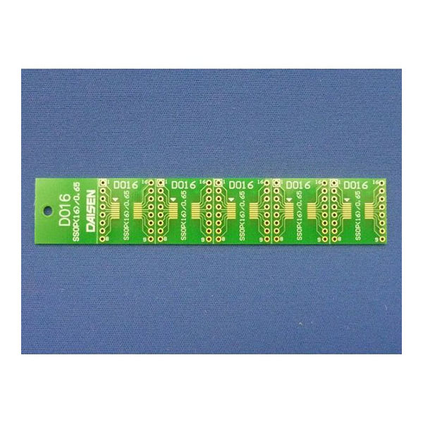 ダイセン電子工業 DIP変換基板(16ピン・SSOP/SOP・5枚) D016 1セット(5枚) 63-3065-75（直送品）