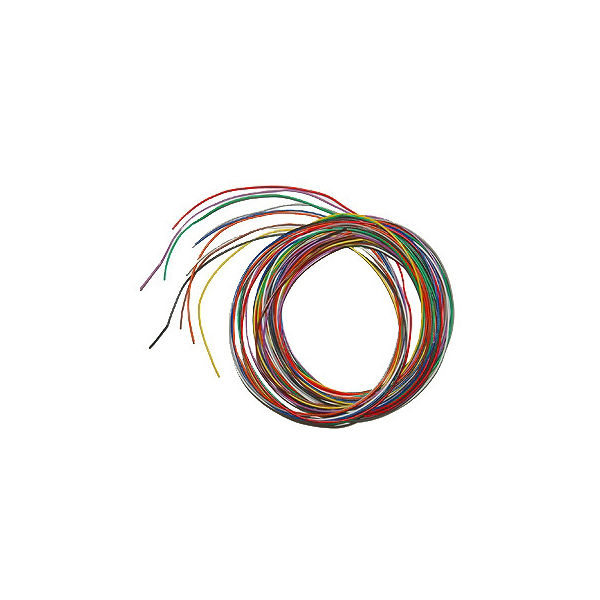 アズワン SHW 耐熱電線 0.08mm×7 2m(±2%)×10色 63-3172-95 1パック（直送品）