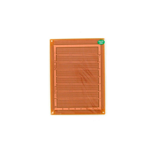 ユニバーサル基板 片面 紙フェノール ICパターン 160×115mm ICB-96PU 63-3187-70（直送品）