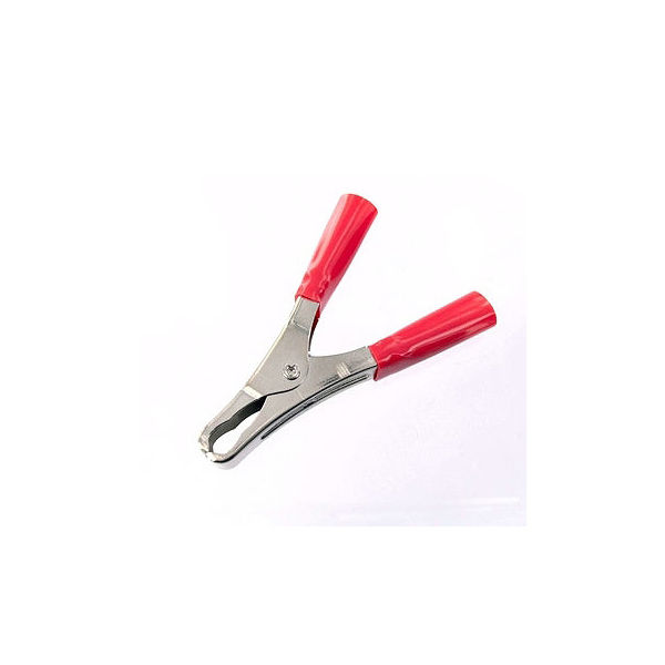 テイシン電機 ヒッポークリップ 赤 鉄 定格50A はんだ付け C-681-R 1個 63-3169-35（直送品）