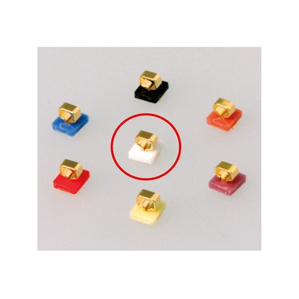 サンハヤト 表面実装型カラーチェック端子 白 (20個入り) SHK-5G-W 1パック(20個) 63-3189-14（直送品）