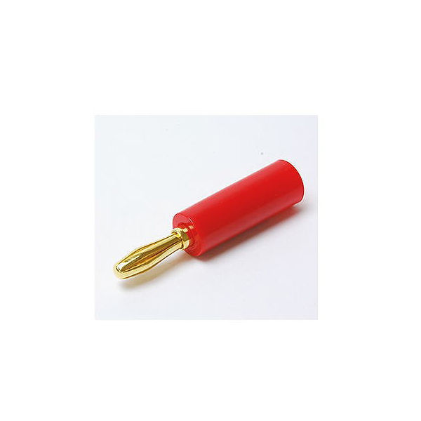 アズワン バナナプラグ赤 金メッキ LBPLUG-G-R 1個 63-3105-02（直送品）