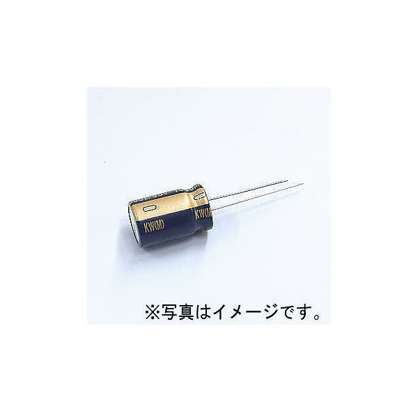 ニチコン アルミ電解コンデンサー(オーディオ用標準品)25V 1000μF UKW1E102MPD 1個 63-3141-09（直送品）