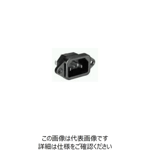 エコー電子 ACインレット3P ネジ止め AC-P01CF01 1個 63-3145-71（直送品）