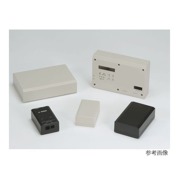 タカチ電機工業 PR型カバー脱着プラスチックケース 黒 PR105B 1個 63-3051-38（直送品）