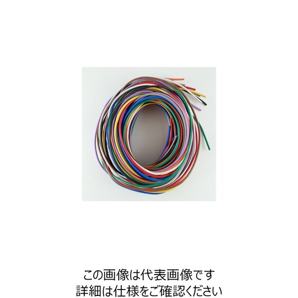 サンコー UL1007AWG24電線(2m×10色入り) UL1007AWG24-2X10 1袋 63-3117-19（直送品）