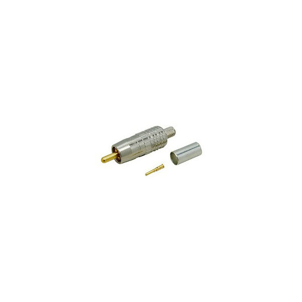 カナレ電気 RCAピンプラグ（圧着式） RCAPC5A 1個 63-3142-08（直送品）