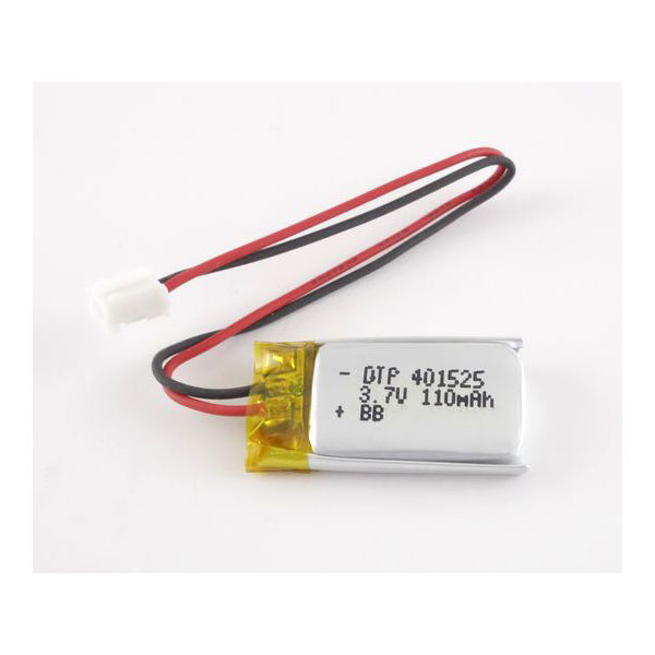 アズワン リチウムイオンポリマー電池 3.7V 110mAh DTP401525(PHR2) 1個 63-3112-77（直送品）