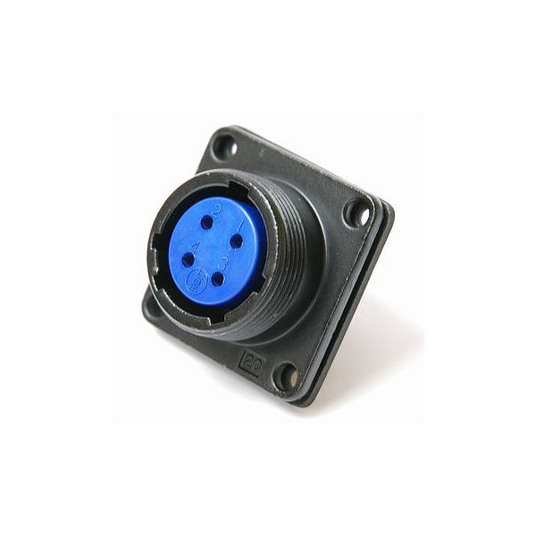 七星科学研究所 NJWレセプタクル 防水型(シェルΦ20・4極) NJW204RF 1個 63-3096-95（直送品）