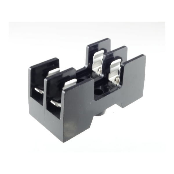 サトーパーツ ベースヒューズホルダー 適合サイズ:Φ6.4×30mm Φ6.35×30mm 2極 F-3321-N-2P 1個（直送品）