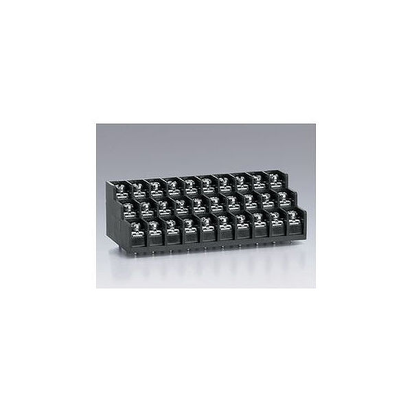 サトーパーツ 3段型端子台 プリント基板用 250Vー15A 角座金付ネジ 30極 ML-50-W1BYF-30P 1個（直送品）