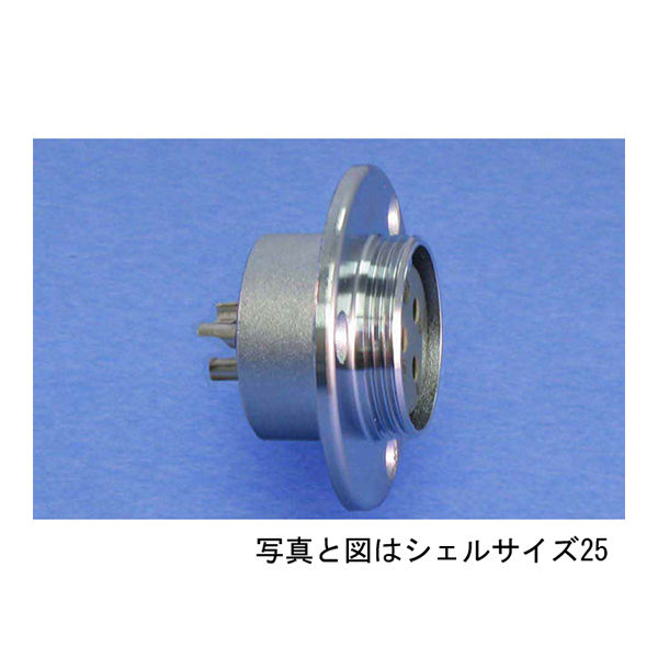 七星科学研究所 メタルコンセント NCS254RF 1個 63-3158-17（直送品）