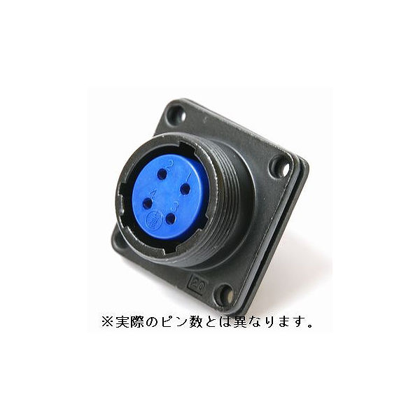 七星科学研究所 NJWレセプタクル 防水型(シェルΦ20・3極) NJW203RF 1個 63-3096-85（直送品）