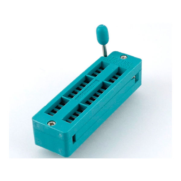 GB ゼロプレッシャーICソケット 28ピン 300MIL GB-ZIF-3ML28 1個 63-3065-30（直送品）